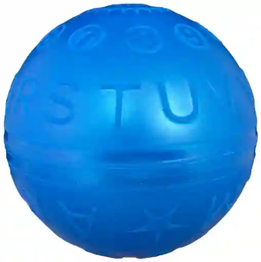 Pelota De Letras, Caucho #5, Tamaño 12cm/ Azul