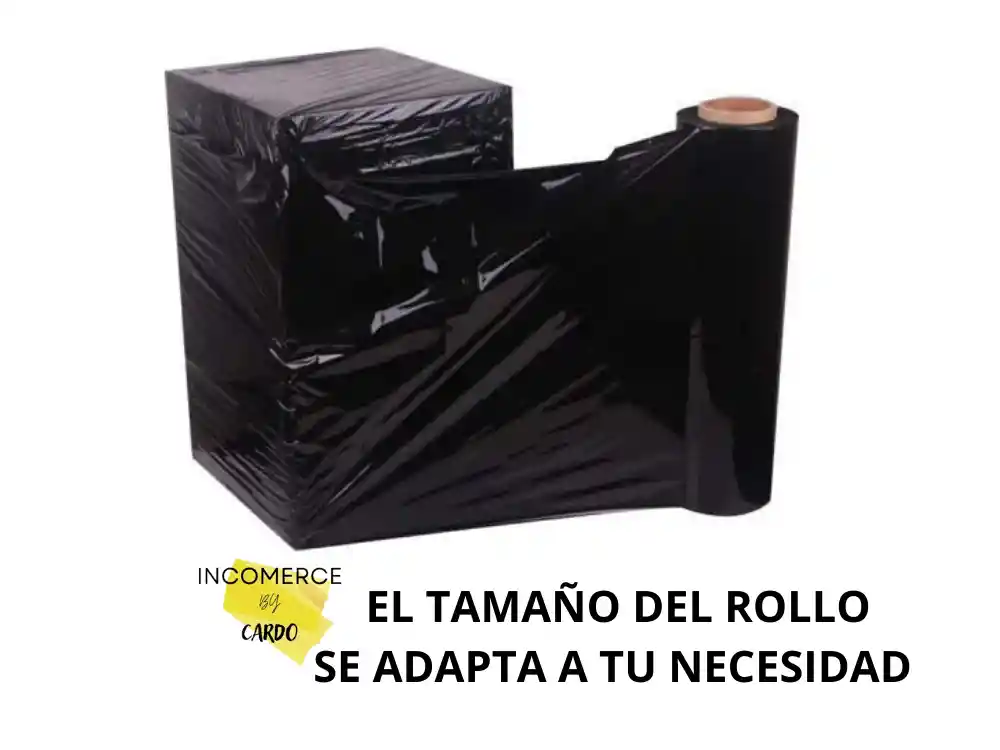 Rollo Vinipel Industrial Negro 30x300m