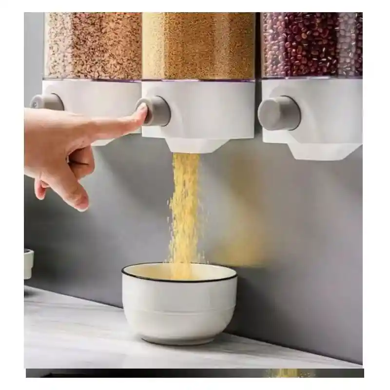 Recipiente Dispensador De Cereal Rectangelar