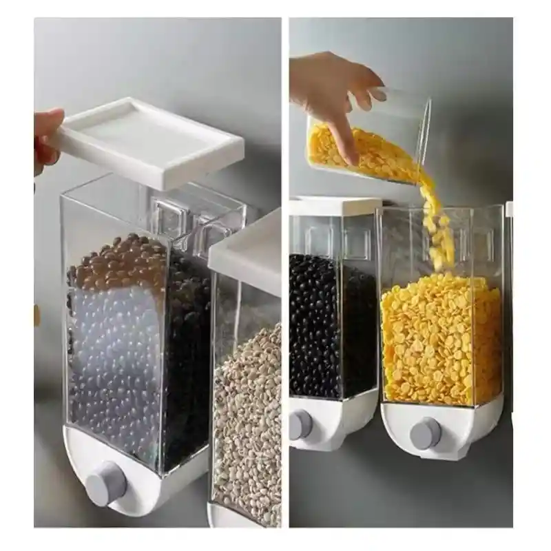 Recipiente Dispensador De Cereal Rectangelar