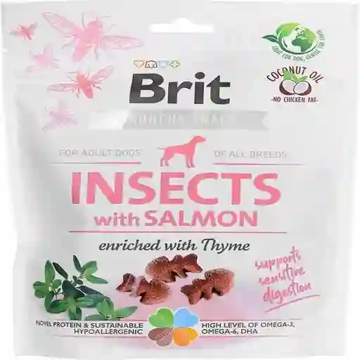 Snack Brit Crunchy Insect Salmon 200gr