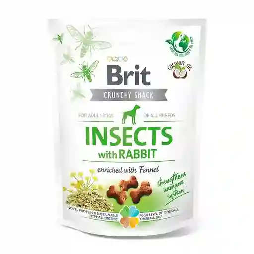 Snack Brit Crunchy Insect Rabbit 200gr