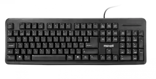 Teclado Maxell Soft Touch Alfanumerico Cable Usb A Negro Mac Y Windows