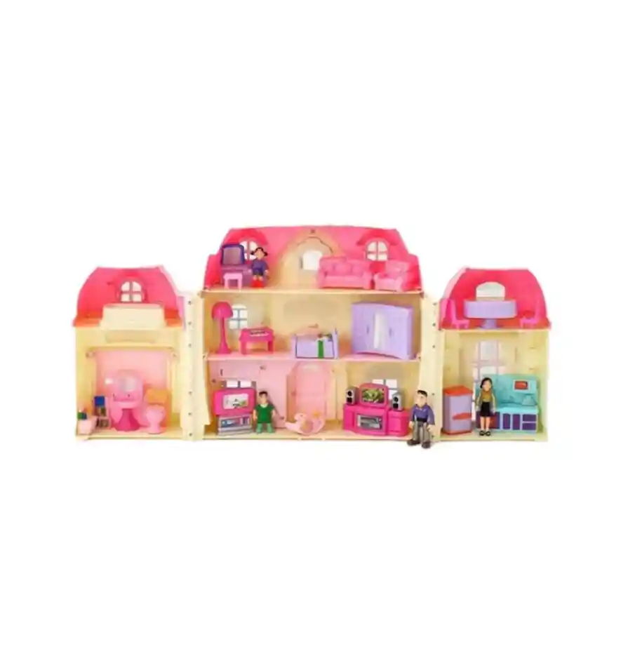 Juego Juguete Casa Muñecas Grande Set My Happy Family Ref16627 Con Luz Y Sonido + Accesorios Regalo, Feliz Cumpleaños, Decoracion, Muñecas, Infantil, Navidad