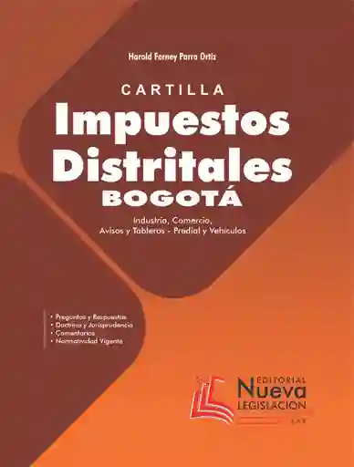 Cartilla Impuestos Distritales Bogotá 2024