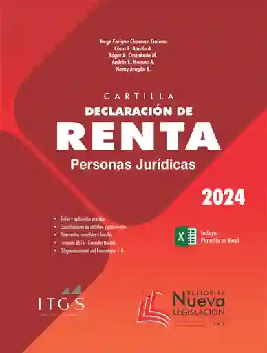 Cartilla Declaración De Renta Personas Jurídicas 2024