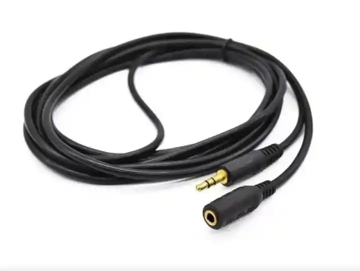 Cable Extensión Audio Plug De 3.5 Mm Stereo Macho A Hembra De 3 Metros. Para Audifonos-parlantes