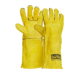 Guante Soldar Amarillo 14"