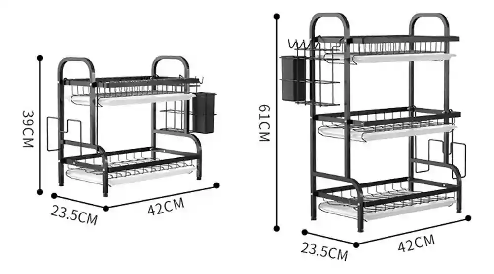 Estante Escurridor De Cocina Para Platos En Hierro Forjado