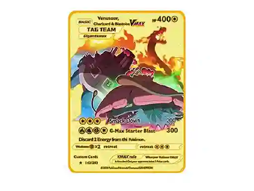 Tarjeta Pokémon Coleccionable Dorada