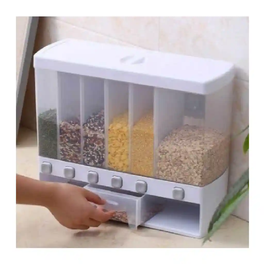 Dispensador Cereales Granos Organizador Contenedor X6 Puesto