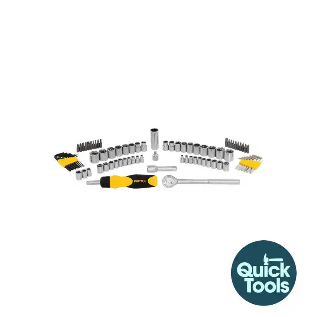 Juego 85 Herramientas 1/4 Y 3/8 Mecanico Set-85 Pretul 22984