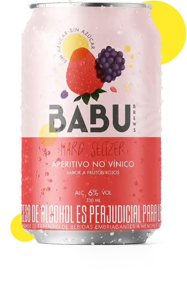 Babu Brews Frutos Rojos Hard Seltzer