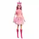 Muñeca Barbie Fantasía Unicornio Falda De Ensueño Rosa