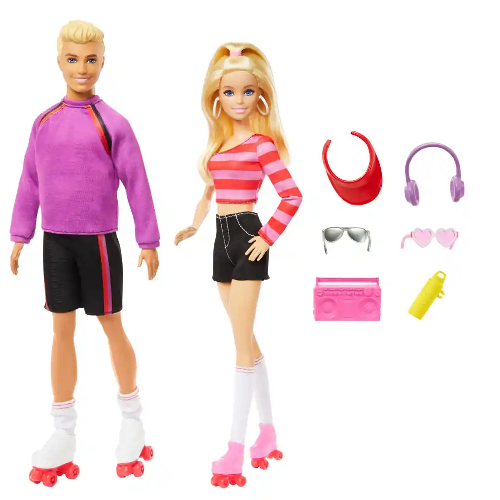 Muñeca Barbie Y Ken En Patines Fashionistas 65 Aniversario