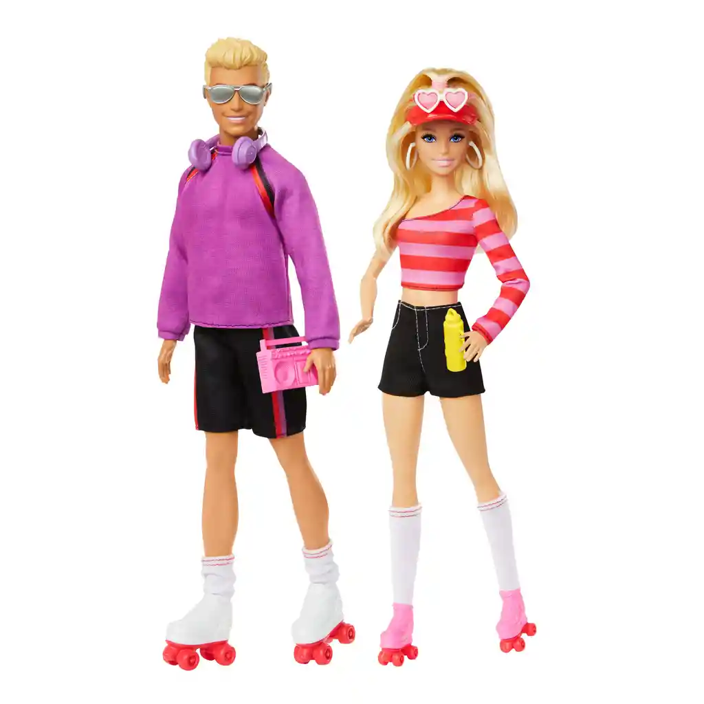 Muñeca Barbie Y Ken En Patines Fashionistas 65 Aniversario