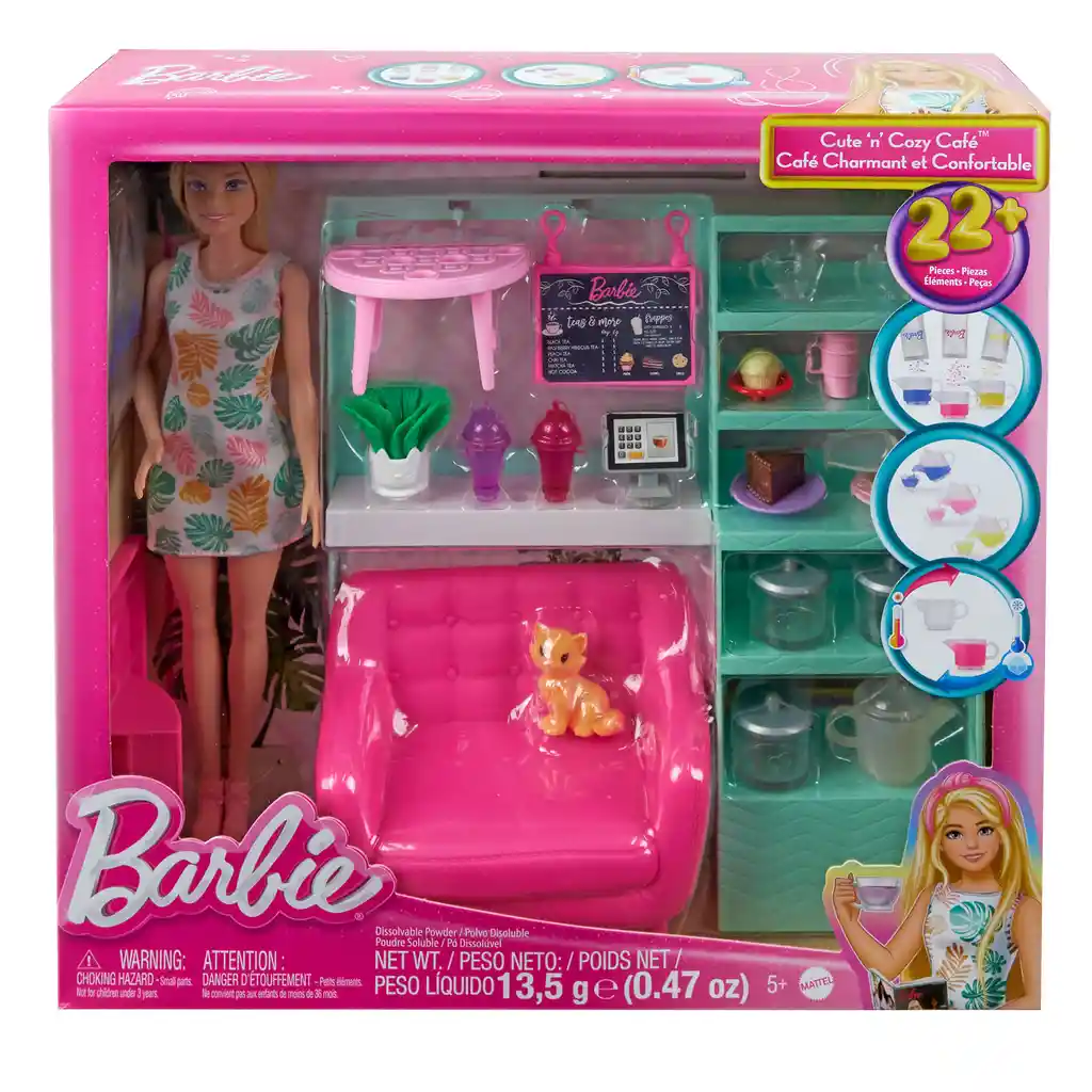 Muñeca Barbie Tienda De Té Con Muñeca