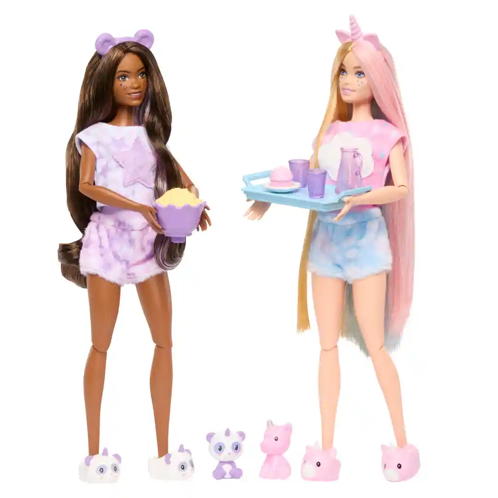 Muñeca Barbie Cutie Reveal Set De Pijamada