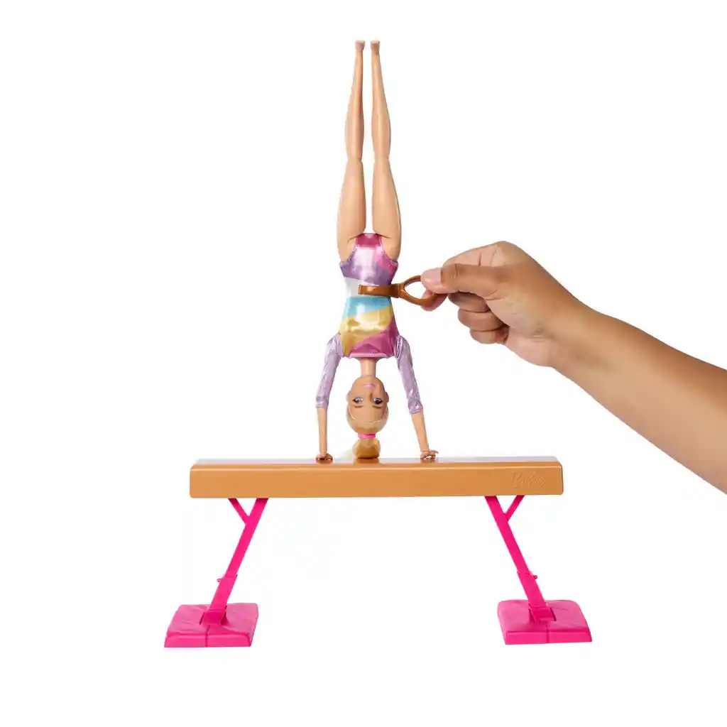 Muñeca Barbie Profesiones Gimnasta Cabello Rubio