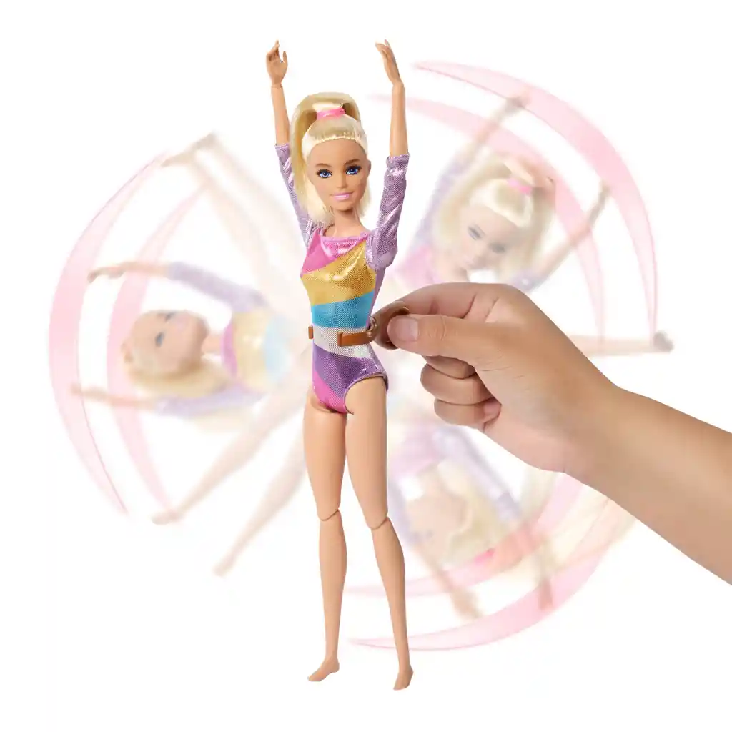 Muñeca Barbie Profesiones Gimnasta Cabello Rubio