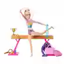 Muñeca Barbie Profesiones Gimnasta Cabello Rubio