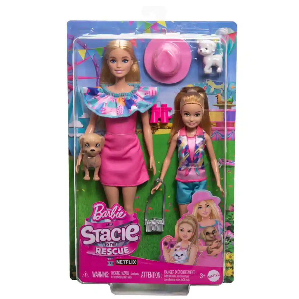 Muñeca Barbie Stacie Al Rescate Aventura De Hermanas