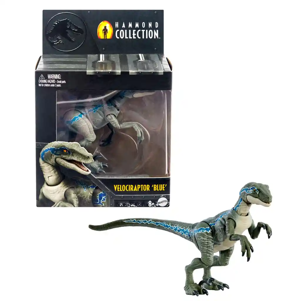 Figura De Acción Jurassic World Dinosaurio Velociraptor Blue