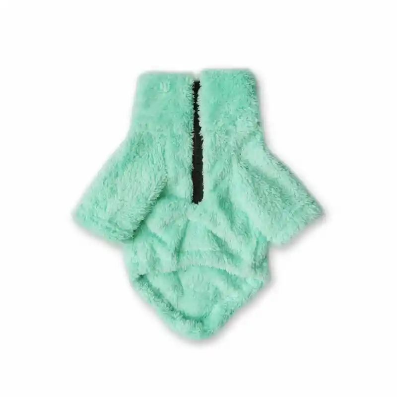 Saco Xs Cuello Alto Cremallera Bisonte Menta 4