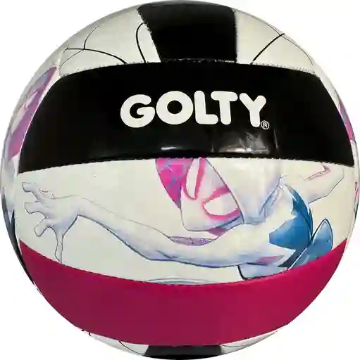 Balón De Voleibol #5 Golty Marvel Ghost Spider/ Blanco - Morado