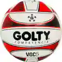 Balón De Voleibol #5 Golty Competition Strong Laminado/ Negro - Rojo