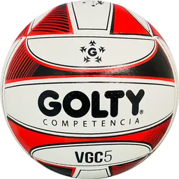 Balón De Voleibol #5 Golty Competition Strong Laminado/ Negro - Rojo