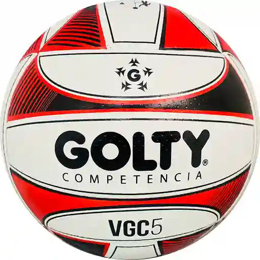 Balón De Voleibol #5 Golty Competition Strong Laminado/ Negro - Rojo