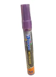 Marcador Window Ink Metalico Morado Punta Intercambiable Base Agua 8gr