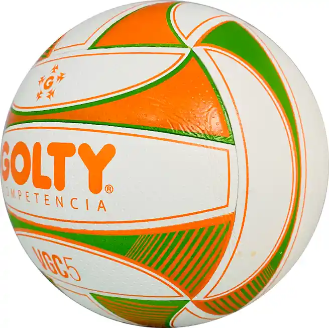 Balón De Voleibol #5 Golty Competition Strong Laminado/ Verde - Naranja