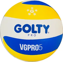 Balón De Voleibol #5 Golty Pro Vgpro5 Indoor, Outdoor/ Amarillo - Azul