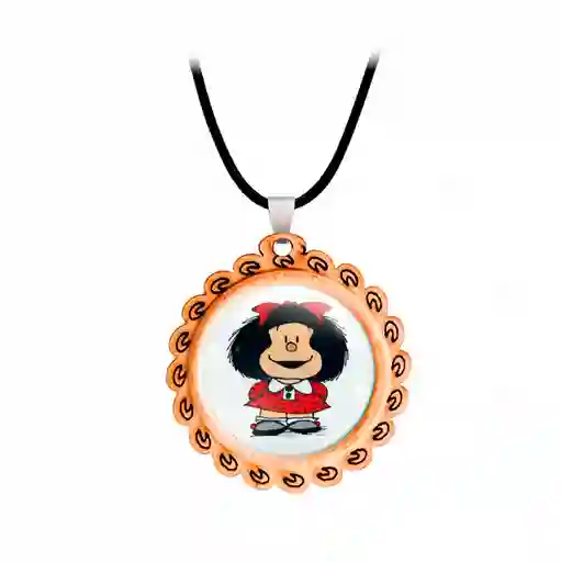 Collar Mafalda Comic Mujer Detalle + Estuche