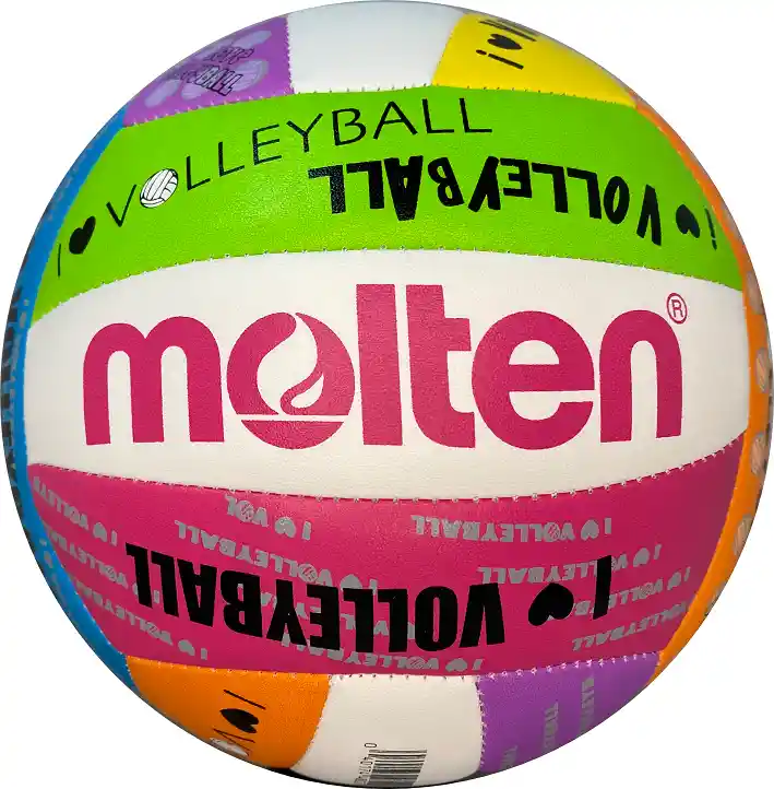 Balón De Voleibol #5 Molten Cosido A Máquina Ms500/ I Love Playa