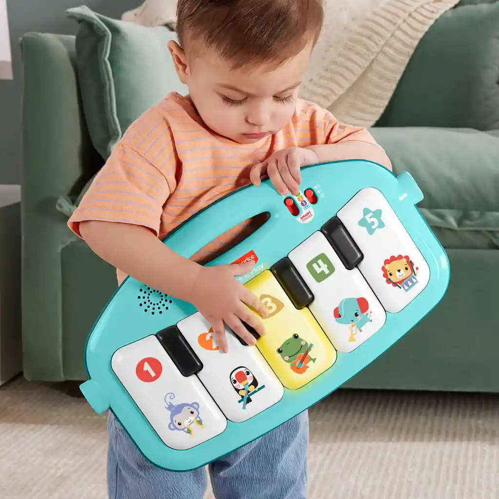 Fisher Price Gimnasio Para Bebés Piano Pataditas Musicales Brilla Y Crece