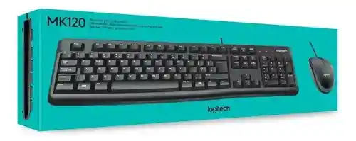 Combo Logitech Mk120 Teclado + Mouse Usb Alambrico