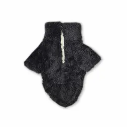 Saco Xs Cuello Alto Cremallera Bisonte Negro 2