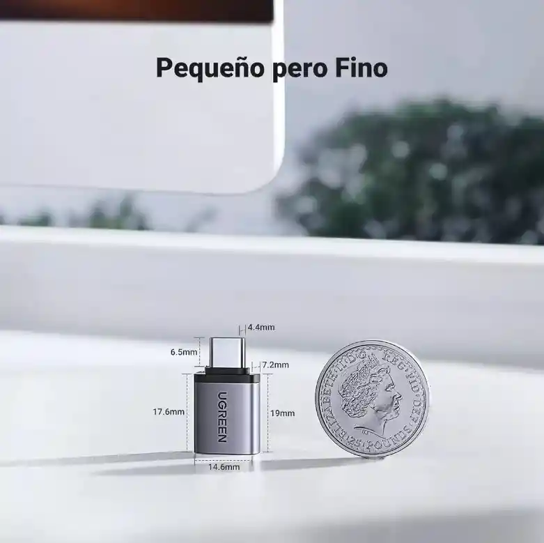 Adaptador Convertidor Ugreen Otg Usb-a A Usb-c 10 Gbps Mfi