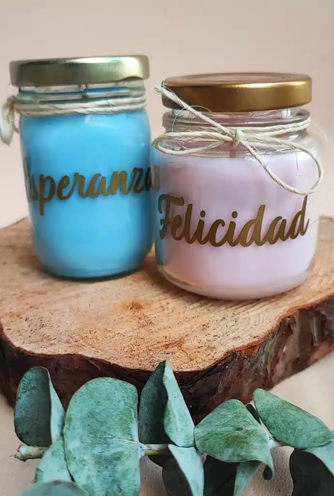 Vela Aromática Decorativa Cuadrada