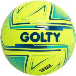 Balón De Fútbol #4 Golty Competencia, Laminado Space / Verde