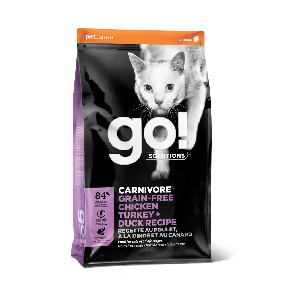 Go! Gato Adulto Carnivor S/grano Pollo Pavo Pato 3.7