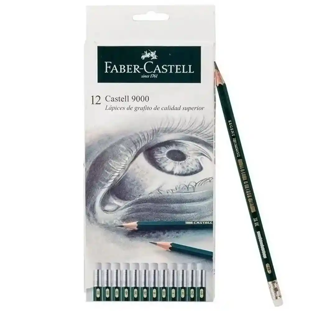 Lapiz De Grafito Faber Castell De Dibujo X 12 Unidades