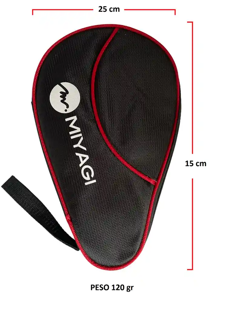 Forro Para Raqueta Miyagi, Tenis De Mesa, Estuche Protección