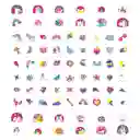 Set De Arte De Stickers Para Uñas Unicornios Niños Niñas