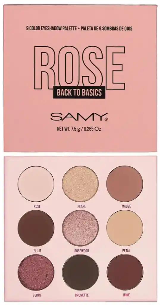 Samy Sombra Para Ojos Paleta X9 09 Rose