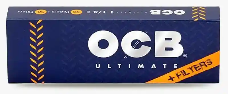 Papel De Fumar Cuero Ocb Ultimate #9 (1 1/4) + Filtros Tips