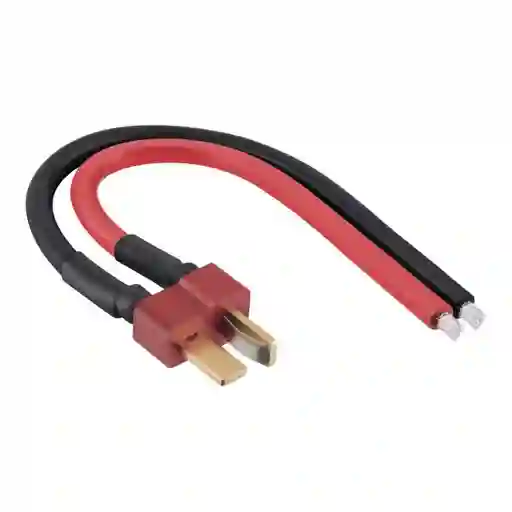 Cable De 15cm Con Plug Decano - Negro/rojo
